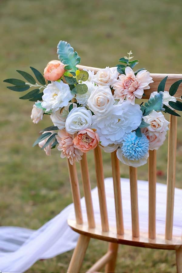 Kunstig Blomsterkombinationssæt - DIY Bryllupsbuket og Boligindretning