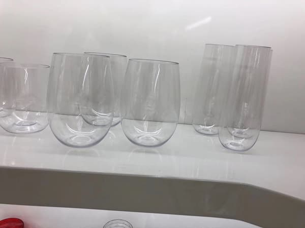 120oz Plastvinglassett med 20 | Stilkfrie vinglass - Transparent