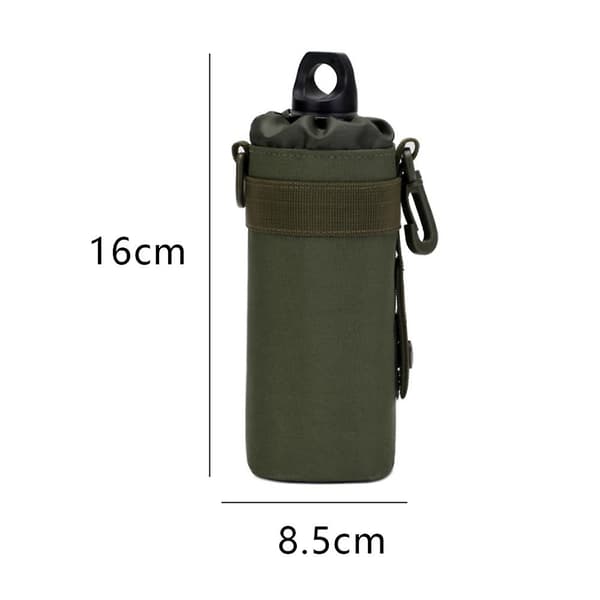 Vattenflaskhållare/dryckesställ, resväska för vattenflaskor, lämplig för backpacking, camping och utomhusaktiviteter (öken).