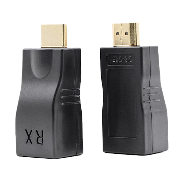 HDMI-förlängare HDMI till RJ45 via Cat 5e/6 nätverks-LAN-ethernetadapter 4k 1080p Ny