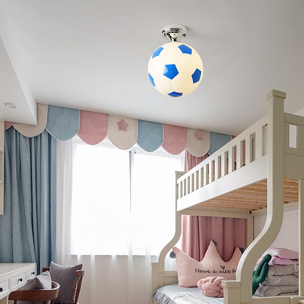 Fodbold LED Loftslamper Lysende Fodboldstang Med Sort
