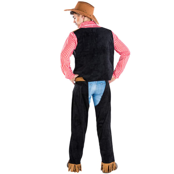 Cowboy Matthew-kostume, sort svart xl