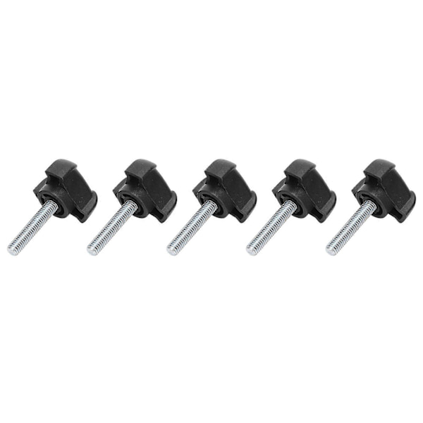 5 M6-30mm tumskruvhandtag, triangulära huvudchuckmuttrar, PTW
