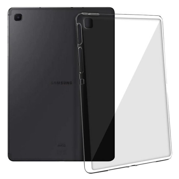 Kuori - AVIZAR - Galaxy Tab S6 Lite - Joustava silikonigeeli - Erittäin ohut - Läpinäkyvä Valkoinen Valkoinen