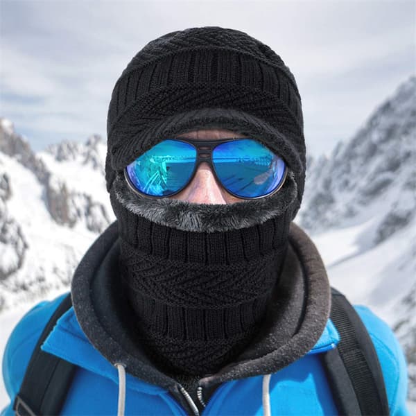 Balaclava vinterjakke med fleksibel hals - supervarm