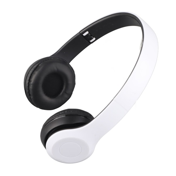 P47 Bluetooth-kuulokkeet, monitoiminen syvä basso, melua vaimentavat, kokoontaitettavat, langattomat urheilukuulokkeet kotiin, toimistoon, matkoille, valkoinen