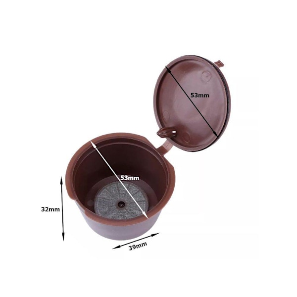 5 kpl Kaffekapslar Dolce Gusto -kahvinkeittimiin - Kaffe brown