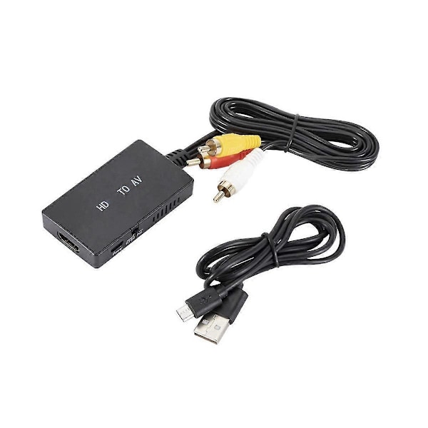 1080p HD till RCA-omvandlare Datorprojektion till TV-adapter för HD-signaler som ansluter RCA-signaler