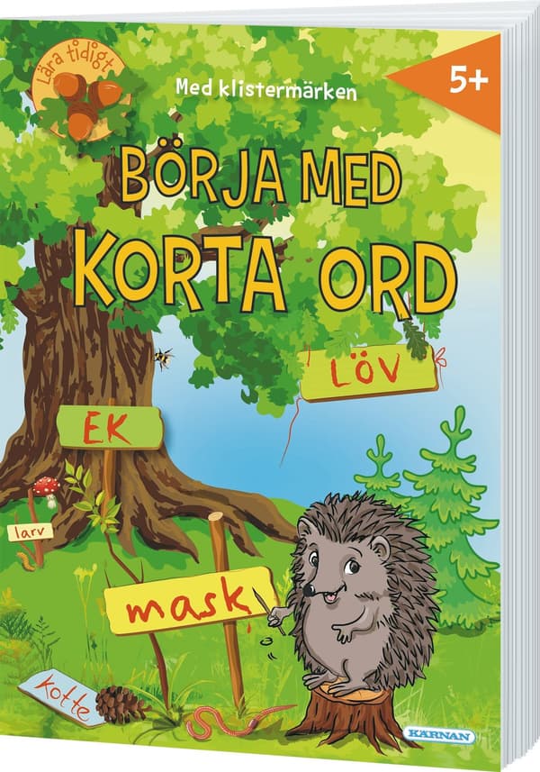 Börja med Korta ord Pysselbok multifärg multicolor