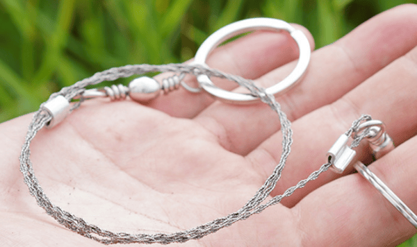 10 meter lång vajersåg för utomhusbruk, överlevnadsvajer, tjock