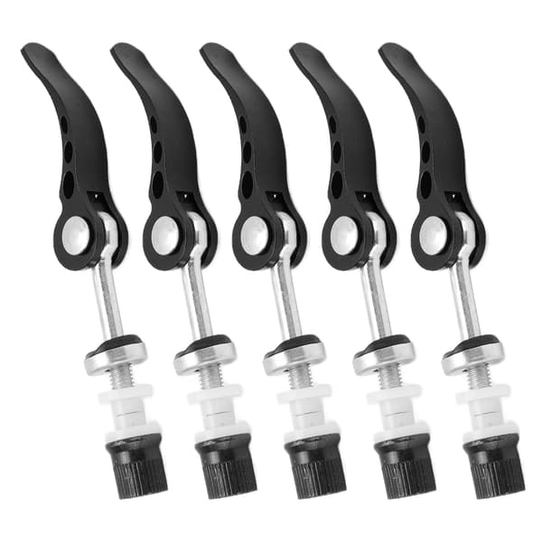5-pack Quick Release, Durable Aluminum Seatpost Clamps for Fixed Gear Bikes, Universal, Black. 0.2