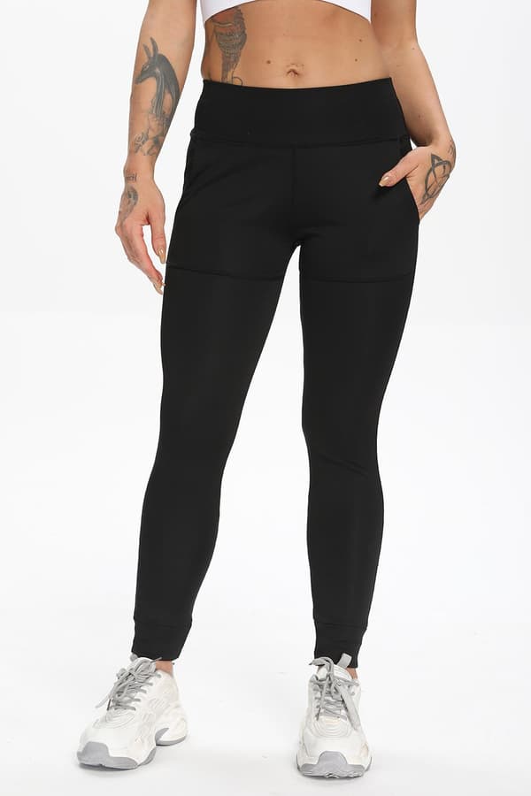 Sorte Leggings med lommer Sort Black s