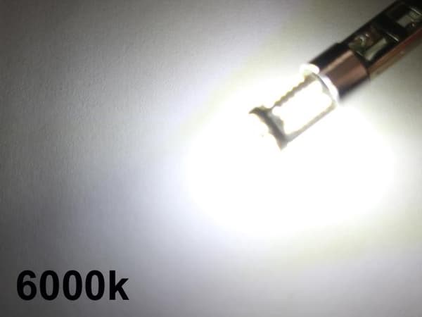 H3 Tåkelys LED 6000K med 57 stk 3014smd chip 2-pakning Superpris !! silver Silvergrå
