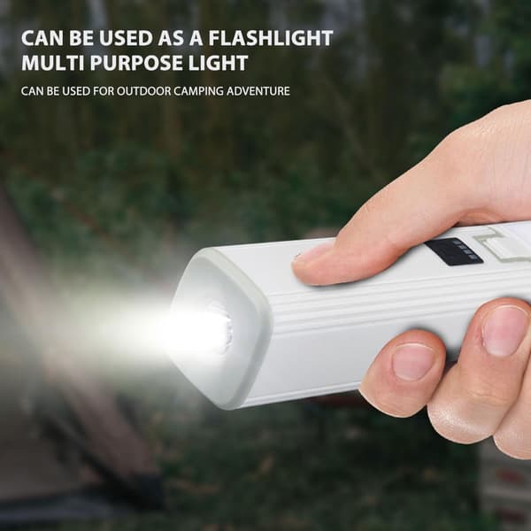 Sammenleggbar LED-campinglykt med flere lysmoduser 120
