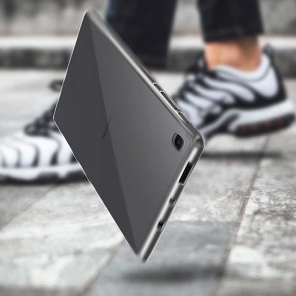 Kuori - AVIZAR - Galaxy Tab S6 Lite - Joustava silikonigeeli - Erittäin ohut - Läpinäkyvä Valkoinen Valkoinen