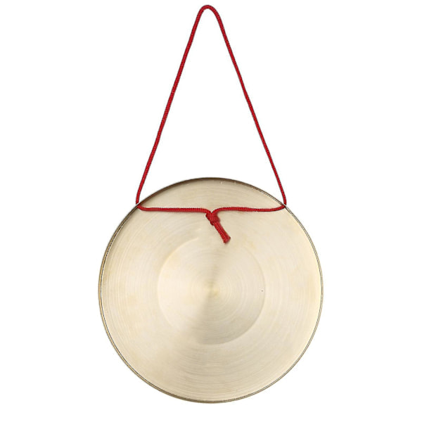 30 cm Hand Gong Cymbal i mässing och koppar - Gong för kapell, opera och slagverk med rund spelhammare - 15 cm