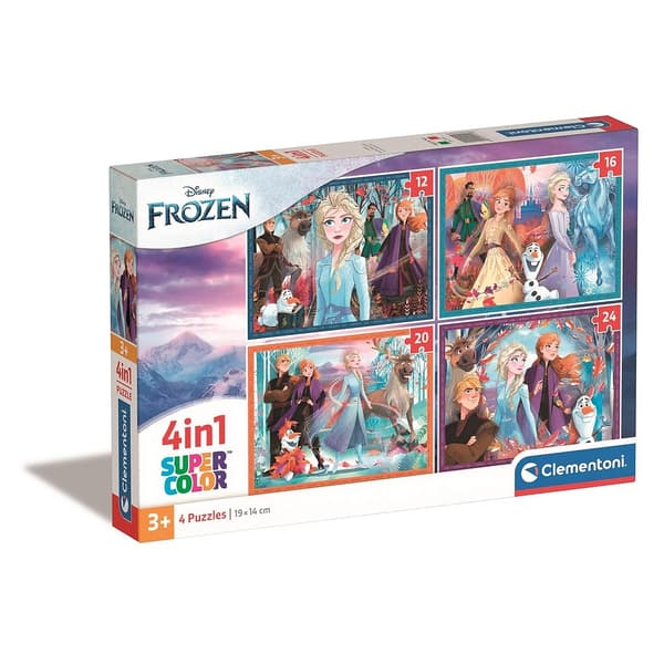 Frost 4-i-1 puslespil Multifärg 12