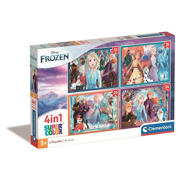 Frost 4-i-1-pussel Multifärg 12