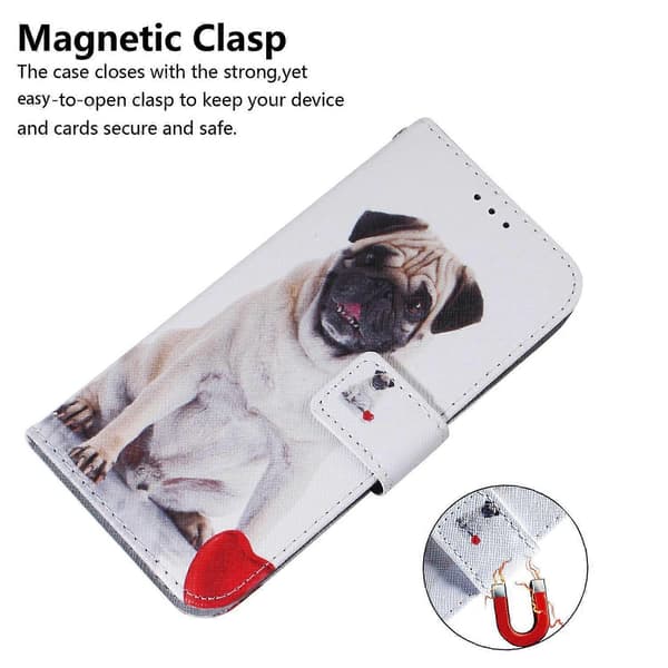 Kompatibelt med iPhone 17 Air Plånboksfodral Mönstertryck Läder Telefonskal Multicolor Dog