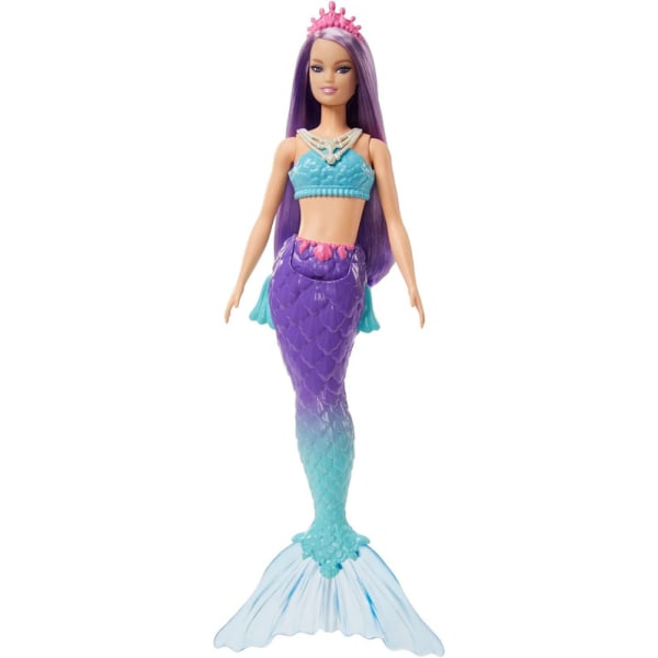 Barbie Dreamtopia sjöjungfrudocka (lila hår) med blått och lila