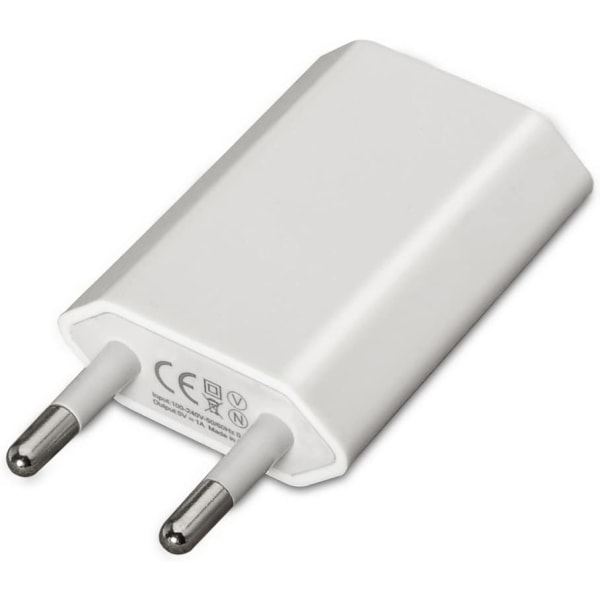 Mini USB -laddare 5V/1A, Vit