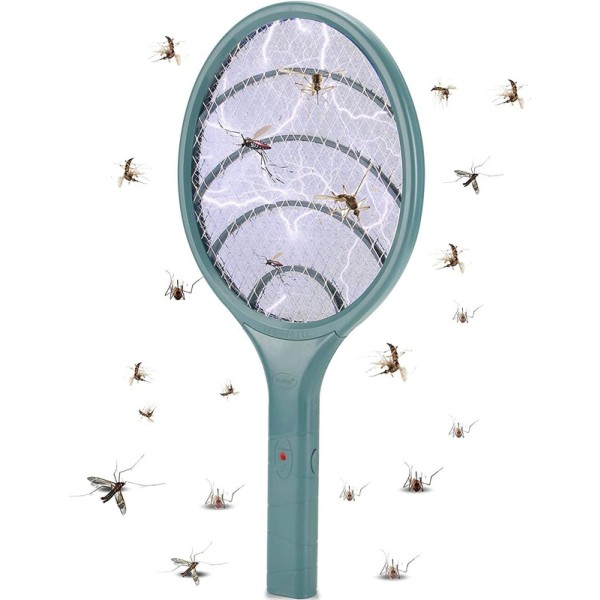 Elektrisk Fly Pat Insect Fighter Mosquito Cover Bug Zapper 3000V Myggracket