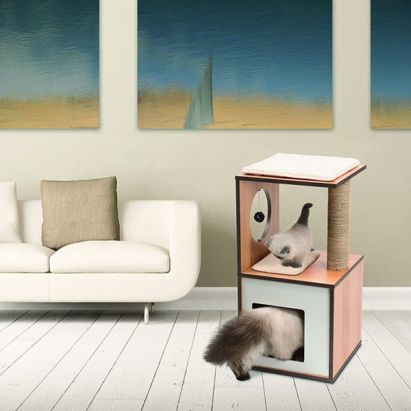 Vesper V-Box Cat Furniture S  walnut