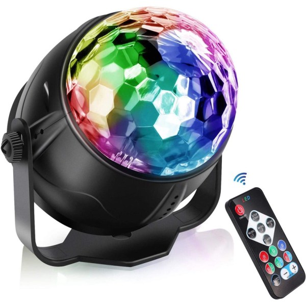 LED discoboll USB partyljus musikstyrd