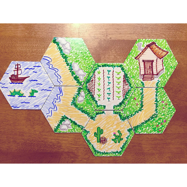 Spel Hexagon brädspelstallrikar - 20st stora spelbrädedelar Blank Game Board Chites,