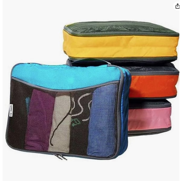 Lätt att organisera packningskuber för resväskor Klädförvaring Resekuber