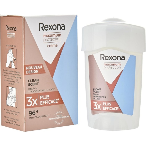 Kvinnor Maximalt skydd Clean Scent Travel Deodorant Cream 1 x 45 ml