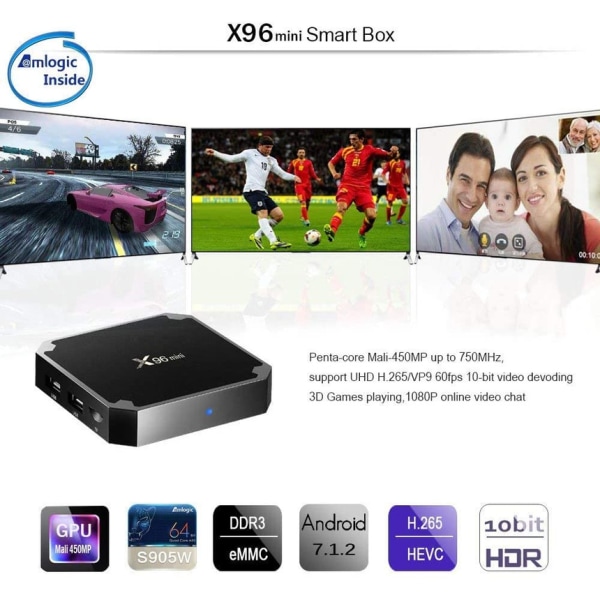 X96 Mini Smart TV Box Android 7.1.2 Amlogic S905W