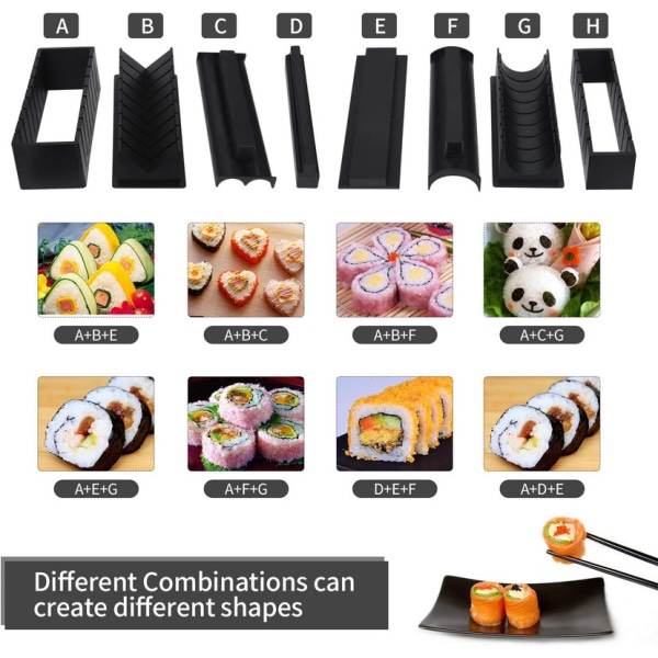 Making Kit Sushi Maker 12st Plast Premium Sushi Rice Roll Formar