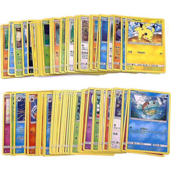 100 Pokemon-kort - tysk version