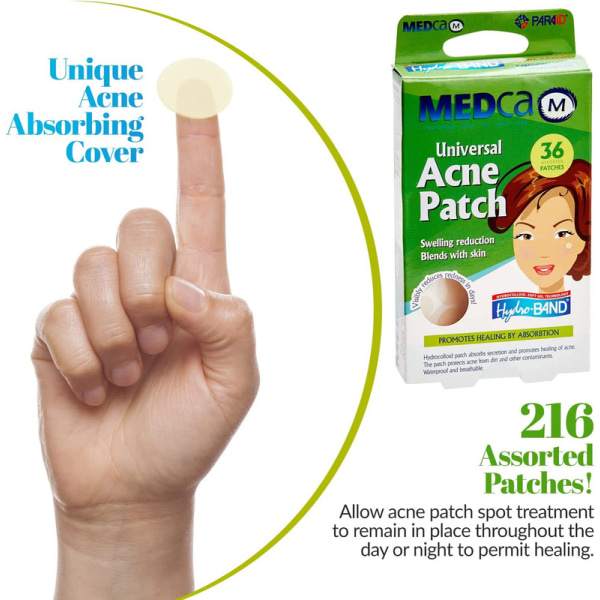 Acne Care Pimple Patch Absorberande lock-Hydrokolloidbandage (108 Count)