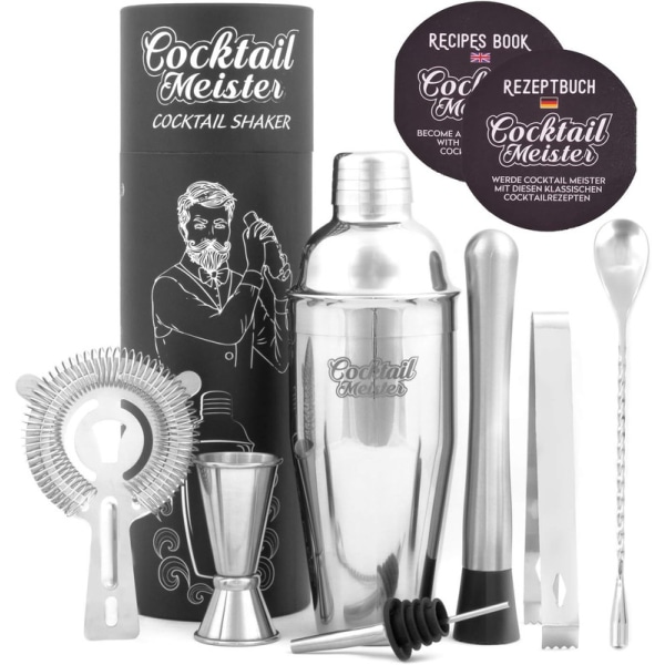 Premium Cocktail Making Set, Professionell Cocktail Shaker Set,