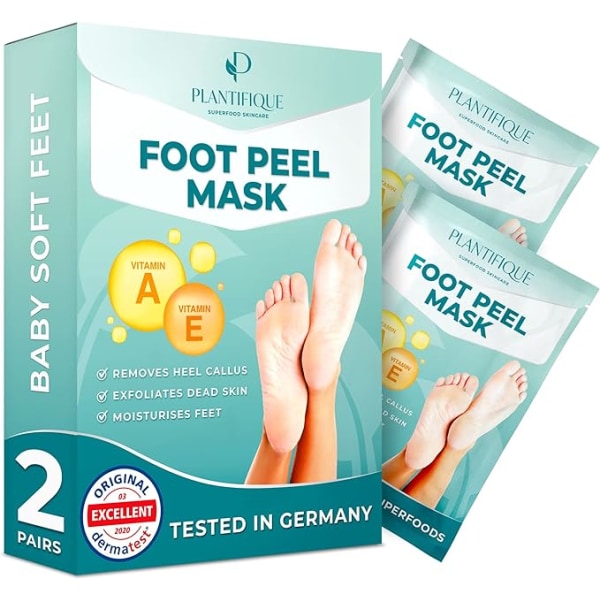 Foot Peeling Mask - Vitamin Foot Peeling Mask 2 Pack Dermatologiskt testad