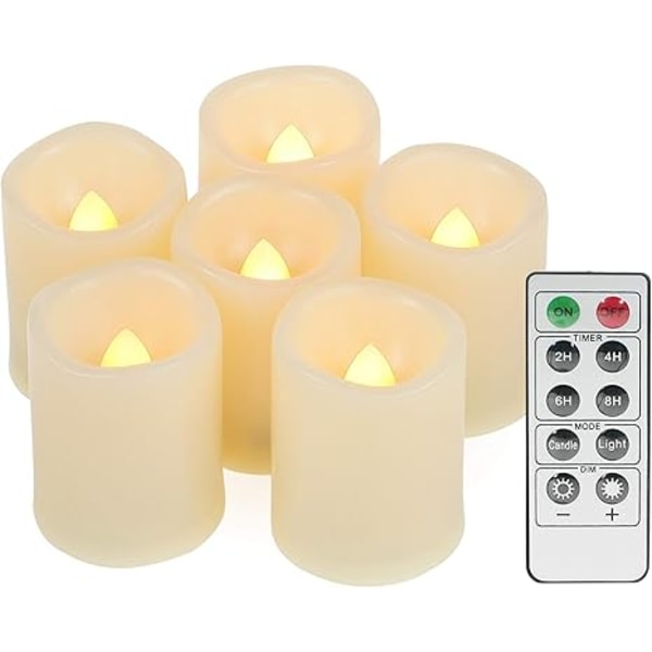 Tea lights LED realistic bright LED candles with remote control