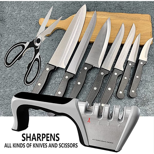 Knivslipare, 4-stegs manuell kniv med antiskärhandskar