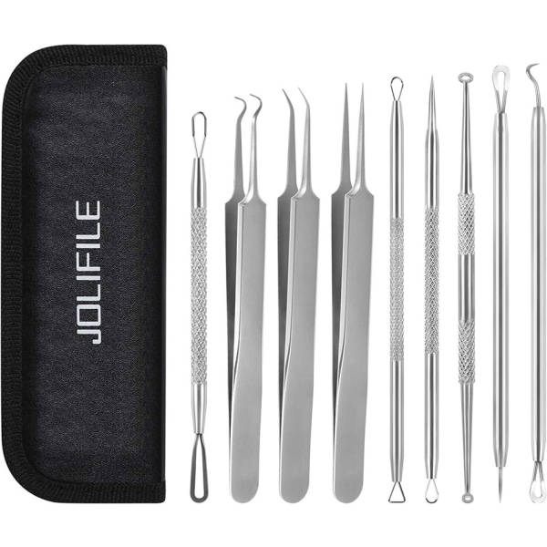 Blackhead Removal Tool, Pimple Popper Kit 9pcs