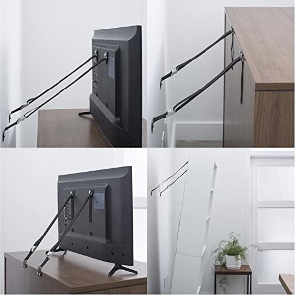 [2-pack] Anti-tip möbelremmar, Canwn Justerbar anti-tip tv-rem 70 cm