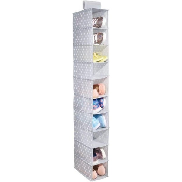 Hanging Storage - Practical Hanging Shelf in Dotted Pattern with 10 Compartments