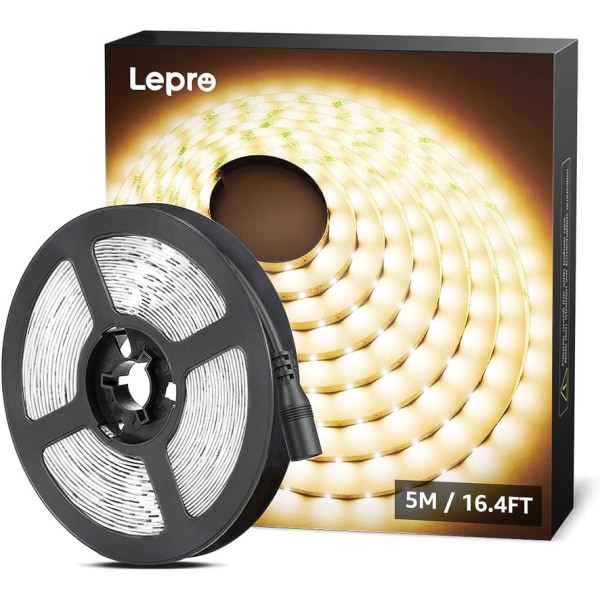 LED Strip Varmvit 5m LED Strip 12V självhäftande 300 delar 2835 LEDs