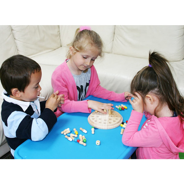 Minnesspel i trä för barn - Familjebrädspel för barn och vuxna