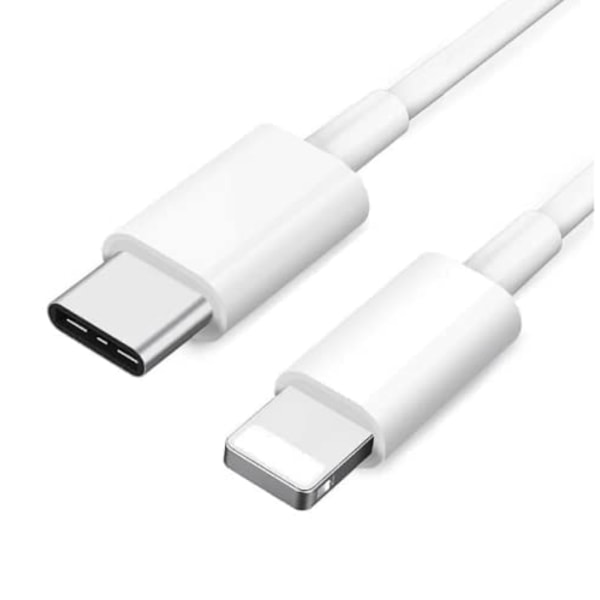 iPhone Laddningskabel USB C till Lightning Cord 1M, Vit