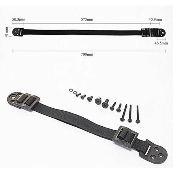 [2-pack] Anti-tip möbelremmar, Canwn Justerbar anti-tip tv-rem 70 cm