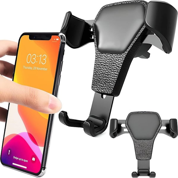 Biltelefonhållare med cover, mobiltelefonhållare 4,5-6 tums smartphone för bilventilation,