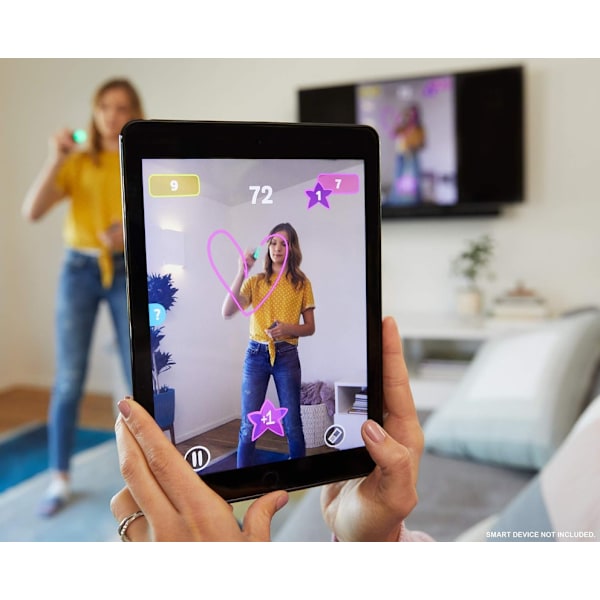 Pictionary Air Drawing Game med app, Familjespel med Light Pen och Word Card,