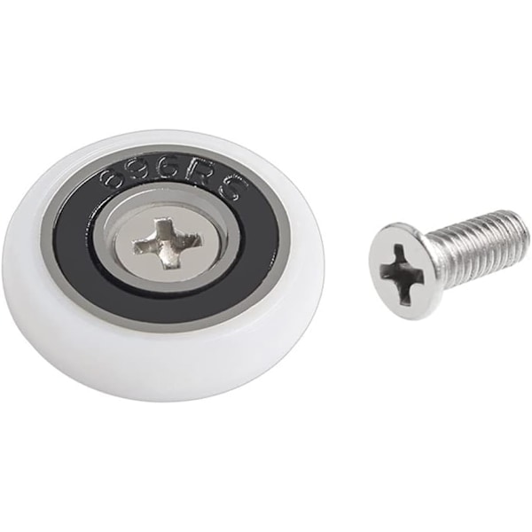 Reservhjul/rullhjul/hjul för duschkabindörr, 10 delar (23 mm)