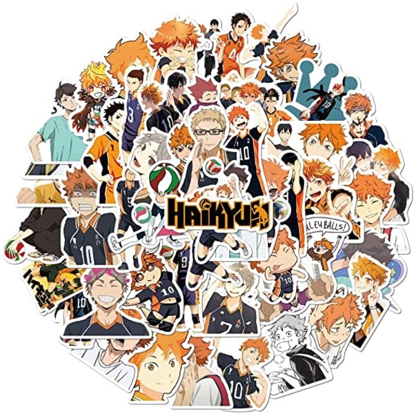 Haikyuu klistermärken 50 st anime-klistermärken